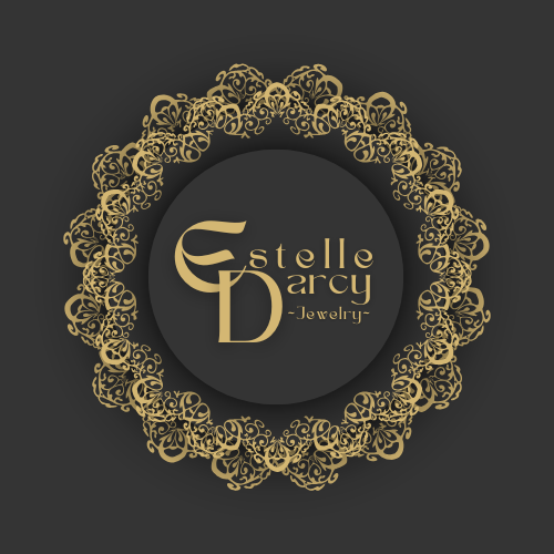 Black Gold Circle Elegant Jewelry Logo